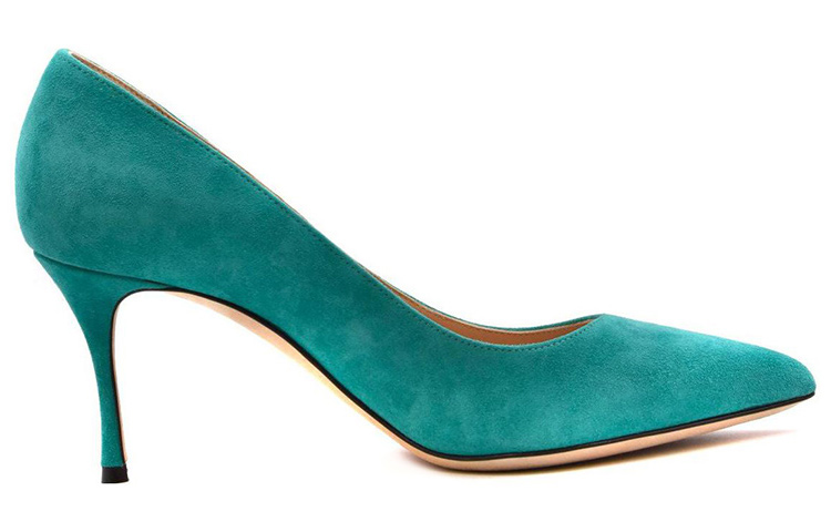 Order (W) 세르지오 로시 그린 벨벳 뮬 (Sergio Rossi Green Velvet Mule) A43841MCAZ013609110