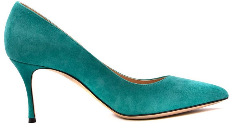 (Women) SERGIO ROSSI Pointed Toe Stiletto Mules 'Green Velvet' A43841MCAZ013609110 Order (Women) SERGIO ROSSI Pointed Toe Stiletto Mules 'Green Velvet' A43841MCAZ013609110