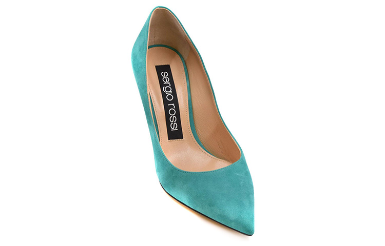 Shop (W) 세르지오 로시 그린 벨벳 뮬 (Sergio Rossi Green Velvet Mule) A43841MCAZ013609110