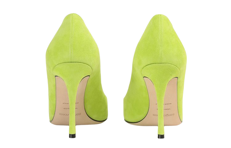 (W) SERGIO ROSSI Pointed Toe Suede High Heels 'Fluorescent Yellow' 圖 4