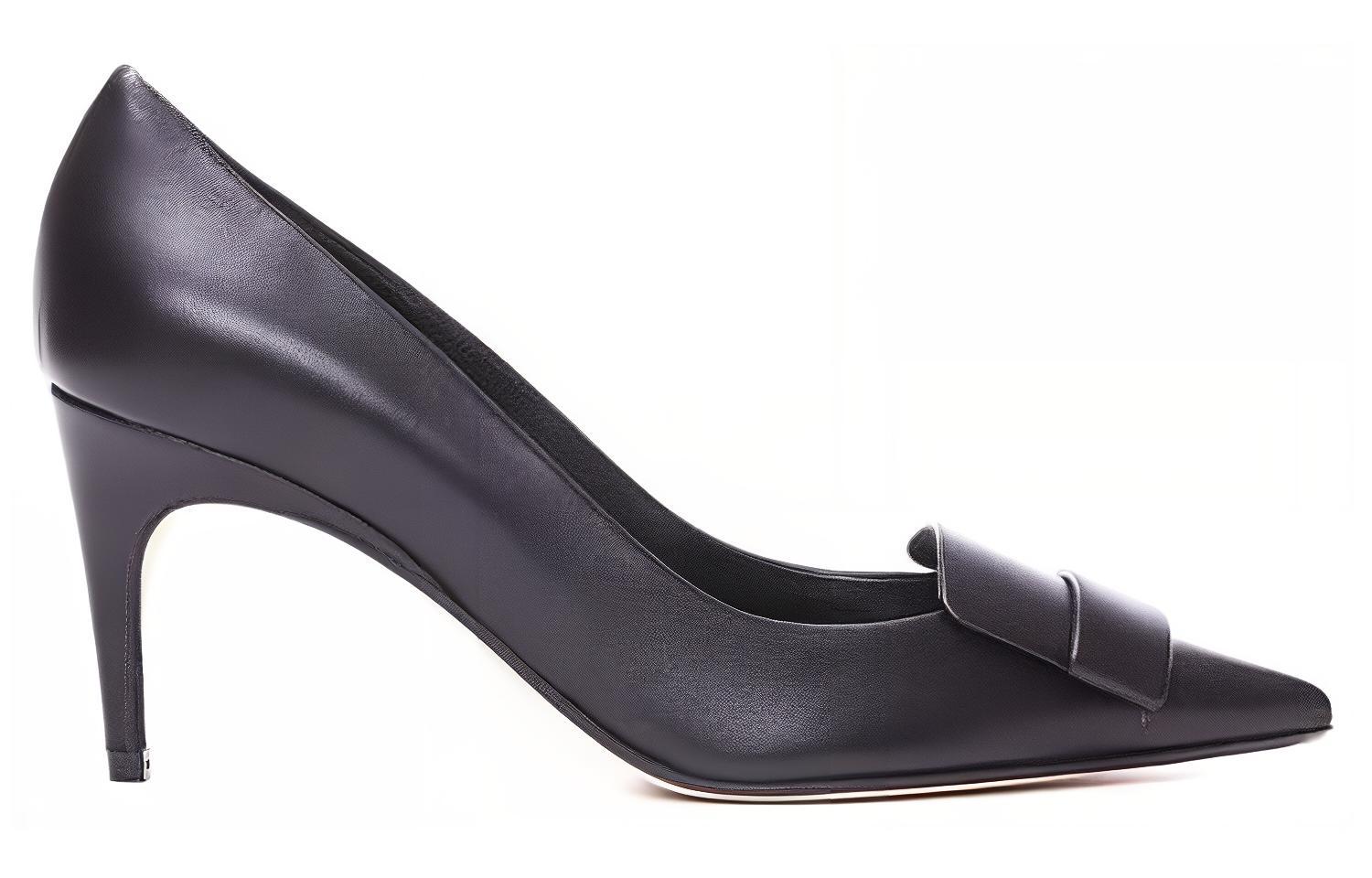 Order (W) SERGIO ROSSI Pam Stiletto Tumit Tinggi 'Hitam' A78950MFI9681000