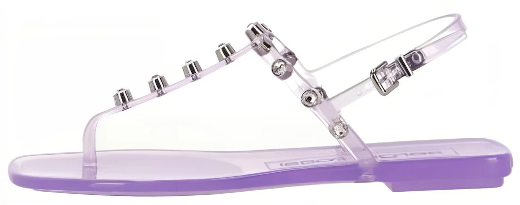 (Women) Sergio Rossi Purple Open-Toe Buckle Strap Flat Sandals for Women B01050MFI635327 Buy (Women) Sergio Rossi Purple Open-Toe Buckle Strap Flat Sandals for Women B01050MFI635327