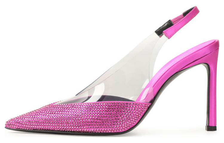 (Women) SERGIO ROSSI PVC Pointed Toe Stiletto 'Purple' B01140MFI628110MULTI