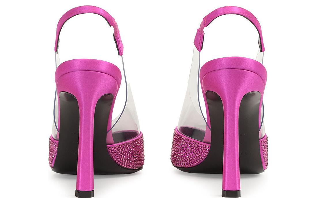 Shop 塞尔吉奥·罗西 PVC 尖頭 時尚 細跟 高跟鞋 女款 紫紅色