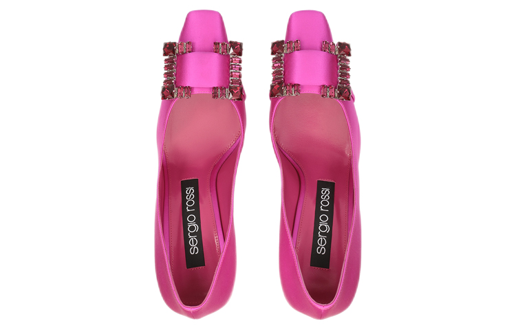 Lookbook (W) 塞尔吉奥·罗西 缎面高跟鞋 蓝紫色水晶扣 A92861MTEZ021205701