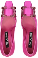 (W) 塞尔吉奥·罗西 缎面高跟鞋 蓝紫色水晶扣 A92861MTEZ021205701 Lookbook (W) 塞尔吉奥·罗西 缎面高跟鞋 蓝紫色水晶扣 A92861MTEZ021205701