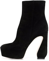 (Women) SERGIO ROSSI Sculpted Heel Platform Ankle Boots 'Black' A95630MCAM331000 (Women) SERGIO ROSSI Sculpted Heel Platform Ankle Boots 'Black' A95630MCAM331000