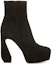 Order (Women) SERGIO ROSSI Sculpted Heel Platform Ankle Boots 'Black' A95630MCAM331000
