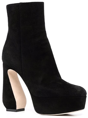 (Women) SERGIO ROSSI Sculpted Heel Platform Ankle Boots 'Black' A95630MCAM331000 Lookbook (Women) SERGIO ROSSI Sculpted Heel Platform Ankle Boots 'Black' A95630MCAM331000