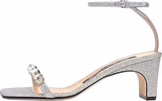 (Women) Sergio Rossi Silver Open-Toe Strap Sandals 6cm Heels A81090MFN4891108198 (Women) Sergio Rossi Silver Open-Toe Strap Sandals 6cm Heels A81090MFN4891108198