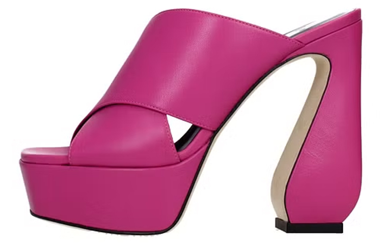 (W) SERGIO ROSSI Slide Heel 'Purple'