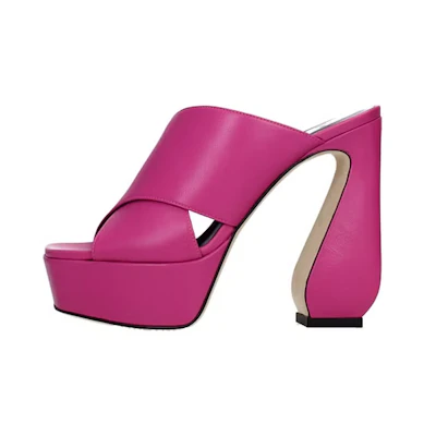 (W) SERGIO ROSSI Slide Heel 'Purple'
