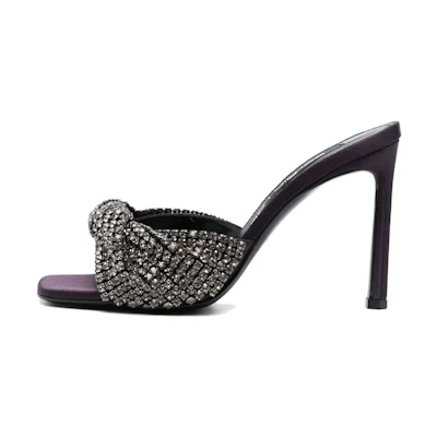 (W) SERGIO ROSSI Slide Sandal 'Obsidian Black'