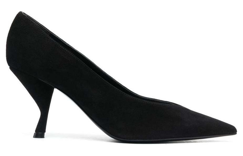 Order (W) （女性用）SERGIO ROSSI スリッポンレザーヒール 'ブラック' A9971MCAZ011101000 A9971MCAZ011101000