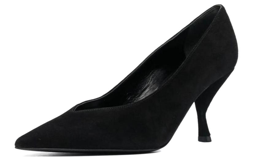 Lookbook (W) （女性用）SERGIO ROSSI スリッポンレザーヒール 'ブラック' A9971MCAZ011101000 A9971MCAZ011101000