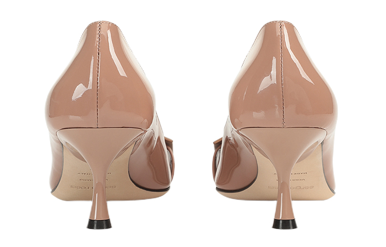 (W) SERGIO ROSSI Square Toe Buckle High-Heel 'Nude' 圖 4