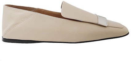 (W) SERGIO ROSSI Kasut Loafer Kulit Hujung Petak 'Beige' A77990MNAN079180170 Order (W) SERGIO ROSSI Kasut Loafer Kulit Hujung Petak 'Beige' A77990MNAN079180170