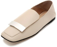 (W) SERGIO ROSSI Kasut Loafer Kulit Hujung Petak 'Beige' A77990MNAN079180170 Lookbook (W) SERGIO ROSSI Kasut Loafer Kulit Hujung Petak 'Beige' A77990MNAN079180170