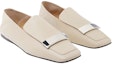 Shop (W) SERGIO ROSSI Kasut Loafer Kulit Hujung Petak 'Beige' A77990MNAN079180170