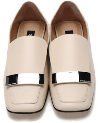 (Women) SERGIO ROSSI Square Toe Leather Loafers 'Beige' A77990MNAN079180170 Purchase (Women) SERGIO ROSSI Square Toe Leather Loafers 'Beige' A77990MNAN079180170