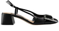 Order (Women) SERGIO ROSSI Square Toe Mules 'Black Chunky Heel' A98050MFN5951000