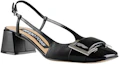 Lookbook (Women) SERGIO ROSSI Square Toe Mules 'Black Chunky Heel' A98050MFN5951000