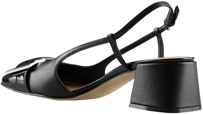 (Women) SERGIO ROSSI Square Toe Mules 'Black Chunky Heel' A98050MFN5951000 Shop (Women) SERGIO ROSSI Square Toe Mules 'Black Chunky Heel' A98050MFN5951000