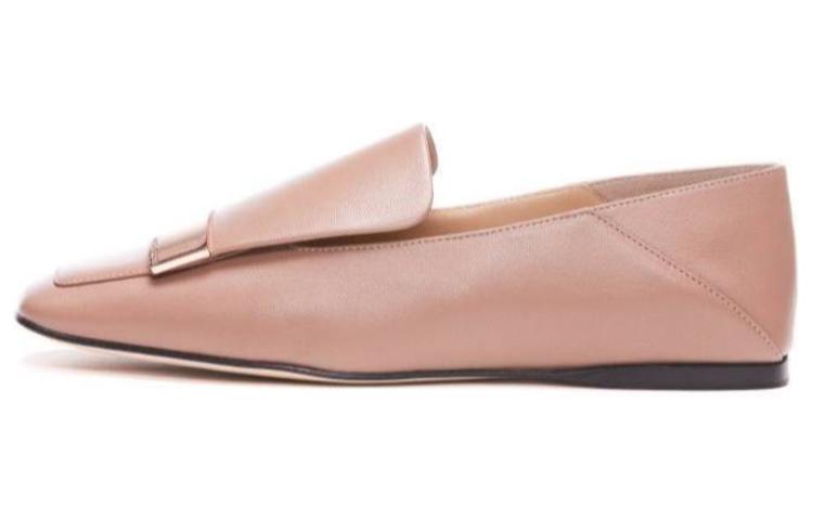 (Women) SERGIO ROSSI Square Toe Slip-On Flat 'Pink' A77990MNAN0757553