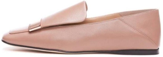 (Women) SERGIO ROSSI Square Toe Slip-On Flat 'Pink' A77990MNAN0757553 (Women) SERGIO ROSSI Square Toe Slip-On Flat 'Pink' A77990MNAN0757553