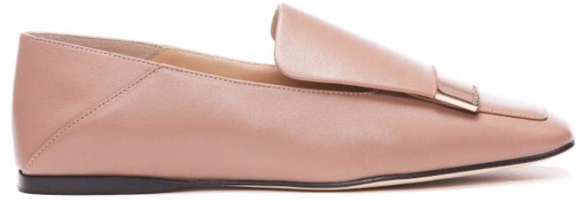 (Women) SERGIO ROSSI Square Toe Slip-On Flat 'Pink' A77990MNAN0757553 Order (Women) SERGIO ROSSI Square Toe Slip-On Flat 'Pink' A77990MNAN0757553