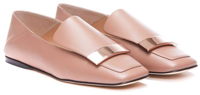 (Women) SERGIO ROSSI Square Toe Slip-On Flat 'Pink' A77990MNAN0757553 Lookbook (Women) SERGIO ROSSI Square Toe Slip-On Flat 'Pink' A77990MNAN0757553