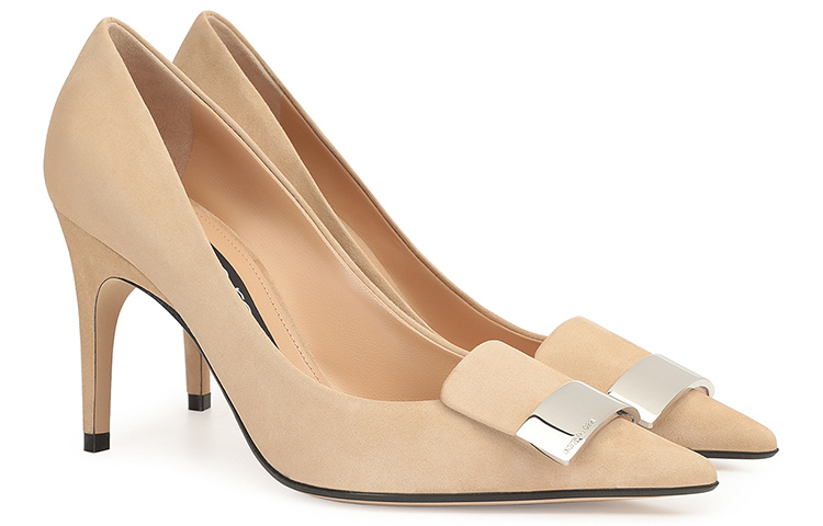 (W) SERGIO ROSSI SR1 'Beige Leather High-Heels' 圖 2
