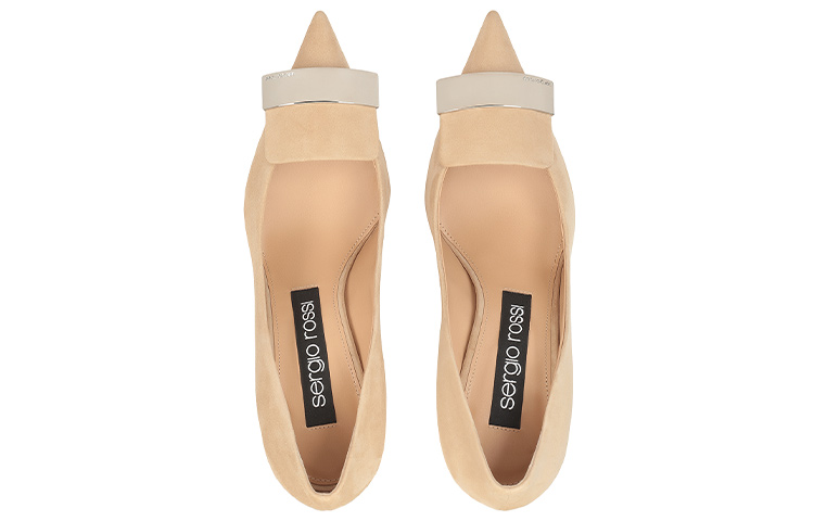 (W) SERGIO ROSSI SR1 'Beige Leather High-Heels' 圖 3