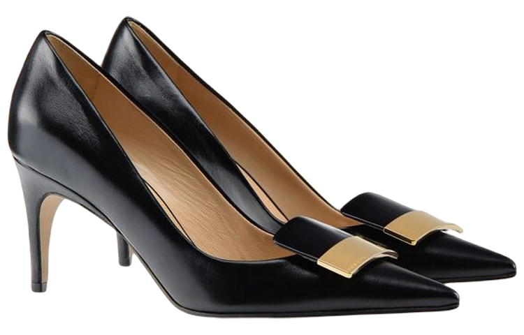 (W) SERGIO ROSSI SR1 'Black Leather High Heel' 圖 2