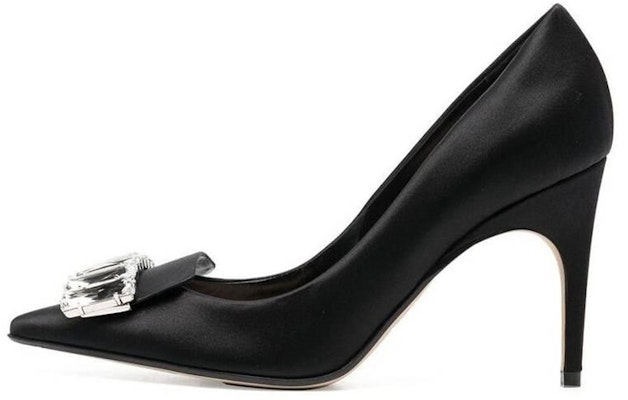(Women) SERGIO ROSSI Sr1 'Black Leather Pointed-Toe Pumps' A81782MFN1741498110 Buy (Women) SERGIO ROSSI Sr1 'Black Leather Pointed-Toe Pumps' A81782MFN1741498110