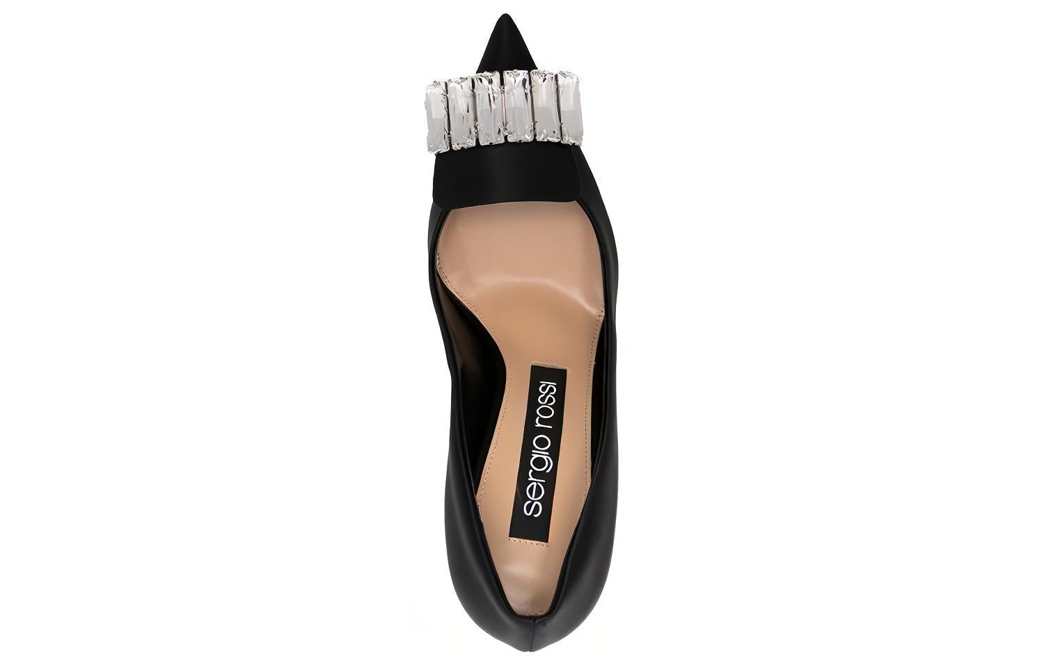 Shop (W) SERGIO ROSSI Sr1 'Sepatu Hak Runcing Kulit Hitam' A81782MFN1741498110