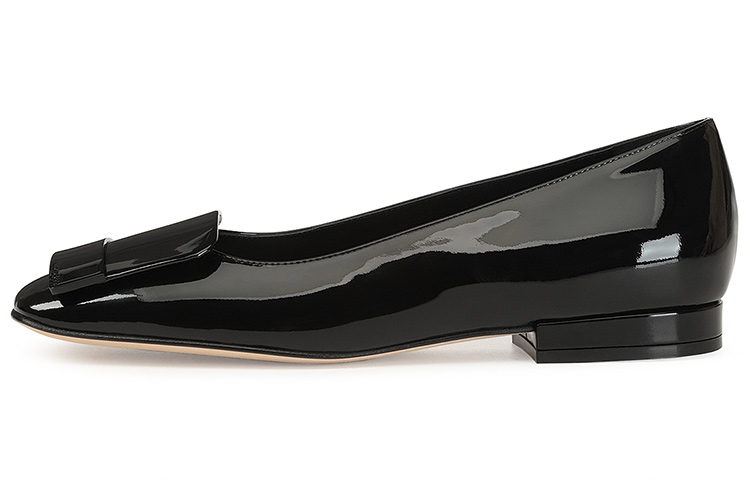 Buy SERGIO ROSSI SR1 漆皮平底鞋 女款 黑色