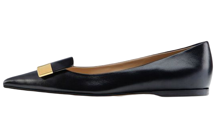 Buy (W) セルジオロッシ SR1 ブラック ポインテッド バレエシューズ A78960MAGN051000170