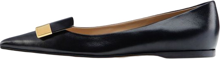 (Women) SERGIO ROSSI SR1 'Black Pointed Ballet Flats' A78960MAGN051000170 (Women) SERGIO ROSSI SR1 'Black Pointed Ballet Flats' A78960MAGN051000170