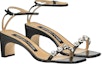 Order (W) SERGIO ROSSI SR1 'Sandal Kulit Hujung Kotak Hitam' A81090MFN3411101498