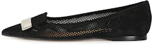 Buy (W) (女性用) SERGIO ROSSI SR1『ブラックベルベットレザーフラット』A78960MFI4711701000 A78960MFI4711701000