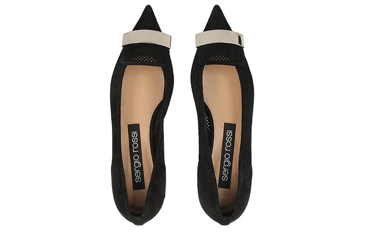 (W) SERGIO ROSSI SR1 'Black Velvet Leather Flats' 圖 3