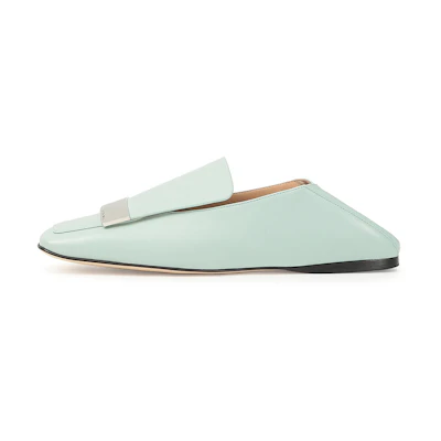 (W) SERGIO ROSSI SR1 'Green Leather'