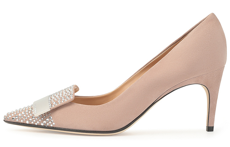 (W) SERGIO ROSSI SR1 High Heels 'Pink Velvet'