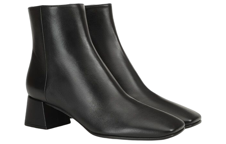 Order (Women) SERGIO ROSSI sr Alicia 'Black Leather Ankle Boots' A91220MNAN073101000