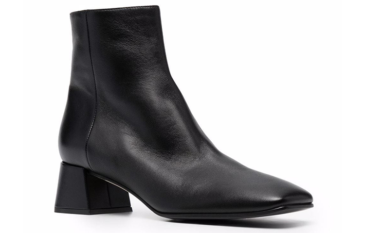 Order (W) 세르지오 로시 알리샤 블랙 레더 앵클 부츠 A91220MNAN071000