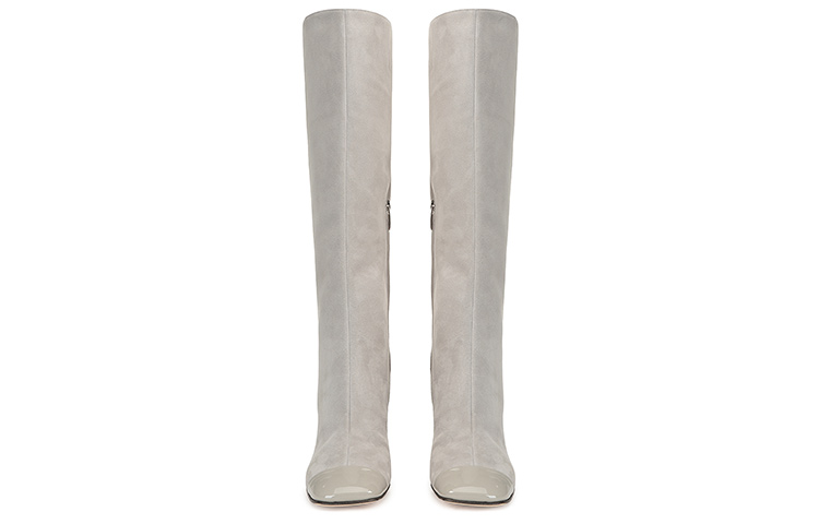 (W) SERGIO ROSSI SR Alicia High 'Grey Velvet Leather' 圖 3