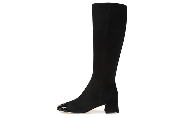 (W) SERGIO ROSSI SR Alicia High Boot 'Black Velvet'