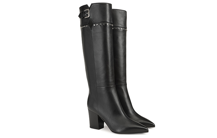 Order (W) Botines altos de cuero negro SR Alyssa de Sergio Rossi A95810MNAN073301000