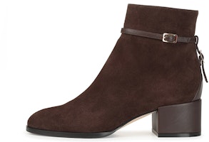 (Women) SERGIO ROSSI SR Chris Boot 'Brown Velvet Leather' A95770MAF4423102204 (Women) SERGIO ROSSI SR Chris Boot 'Brown Velvet Leather' A95770MAF4423102204